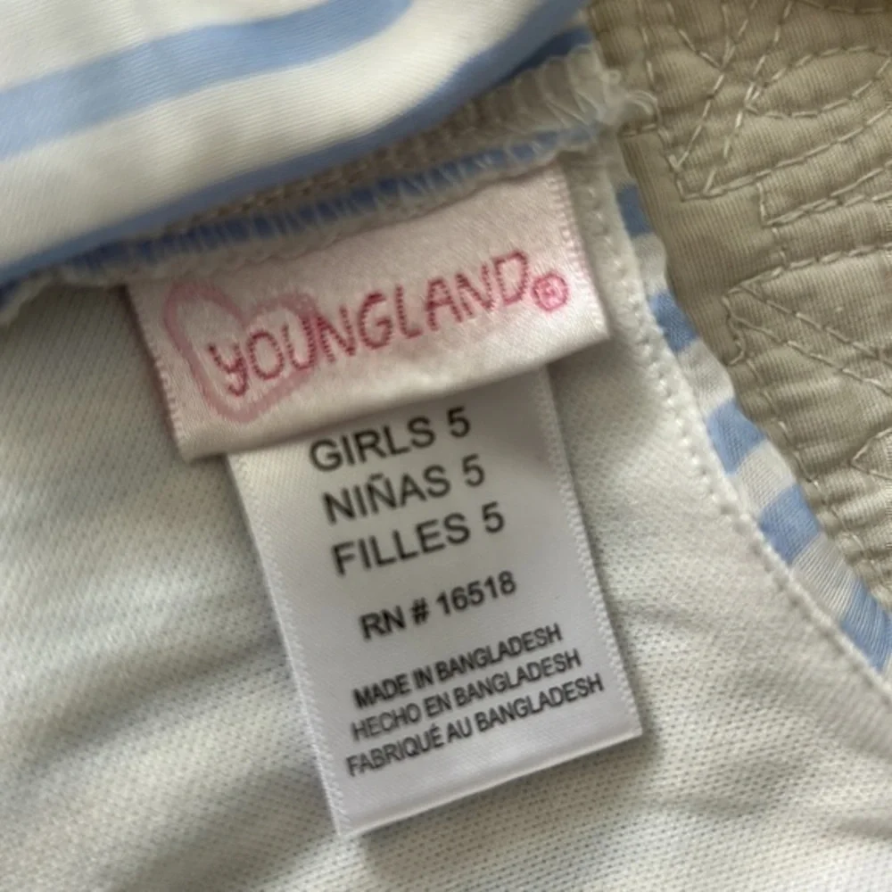 YoungLand Dress 5T Stripped & Flowers